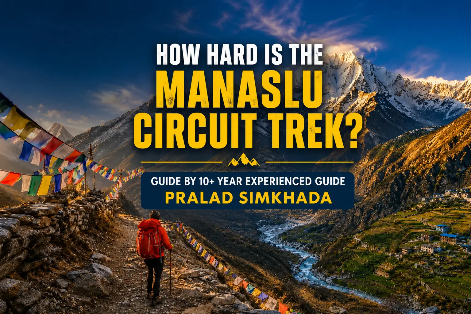How Hard Is the Manaslu Circuit Trek? Complete Difficulty Guide 2026
